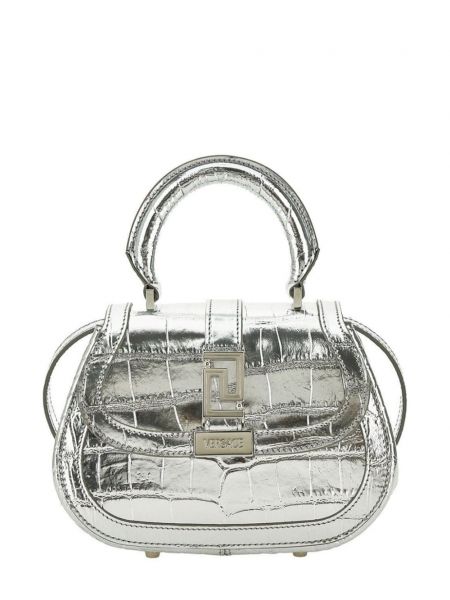 Nakupovalna torba Versace srebrna