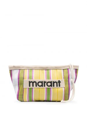 Pisemska torbica z vezenjem Isabel Marant rumena
