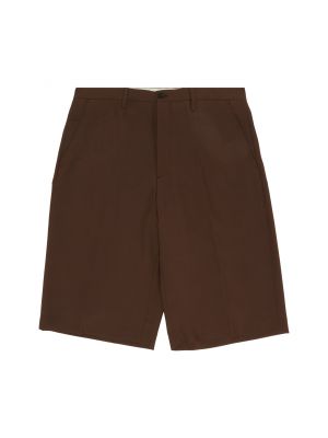 Шерстяные брюки Supreme коричневые