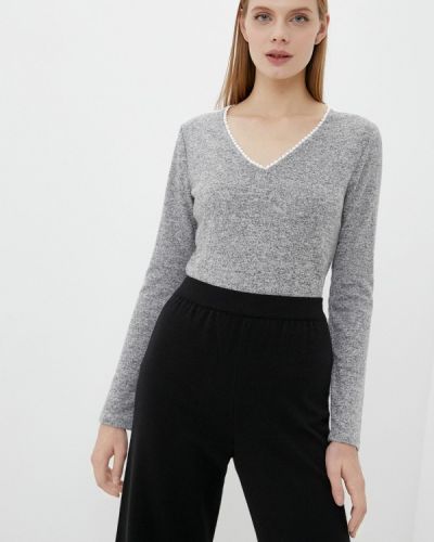 Пуловер Naf Naf, серый