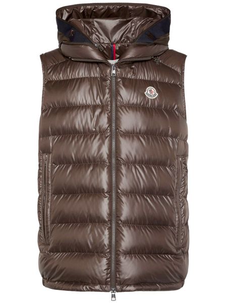 Väst i dun Moncler brun