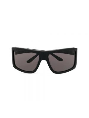 Okulary przeciwsłoneczne z nadrukiem oversize Courreges czarne