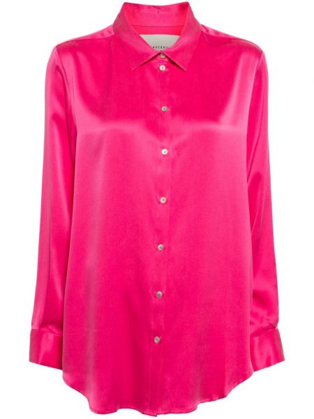 Jedwabna koszula Asceno różowa