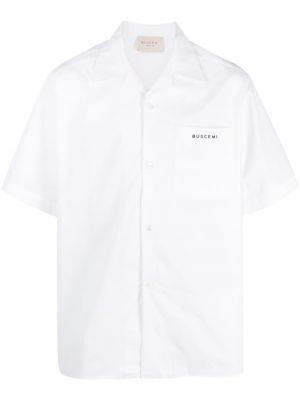 Памучна риза Buscemi бяло