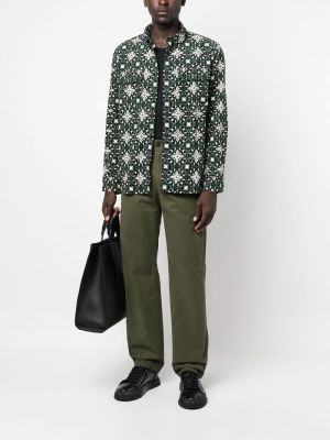 Bavlněné rovné kalhoty A.p.c. zelené