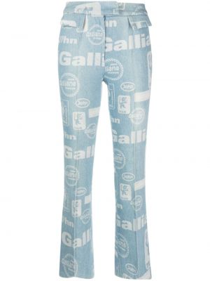 Pantalon à imprimé John Galliano Pre-owned