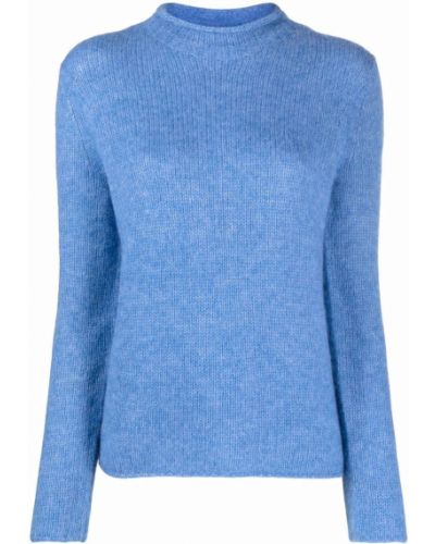 Jersey manga larga de tela jersey Theory azul