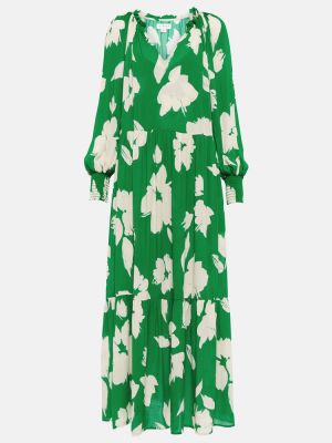 Платье миди Velvet, зеленое