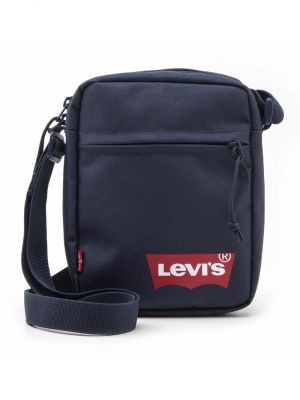 Мини-сумка через плечо красная «летучая мышь» Levi's, темно-синий