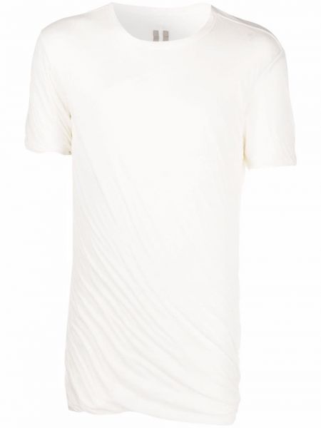 Camiseta de cuello redondo Rick Owens blanco