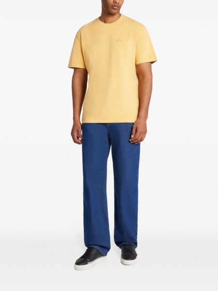 T-shirt en coton Lacoste jaune