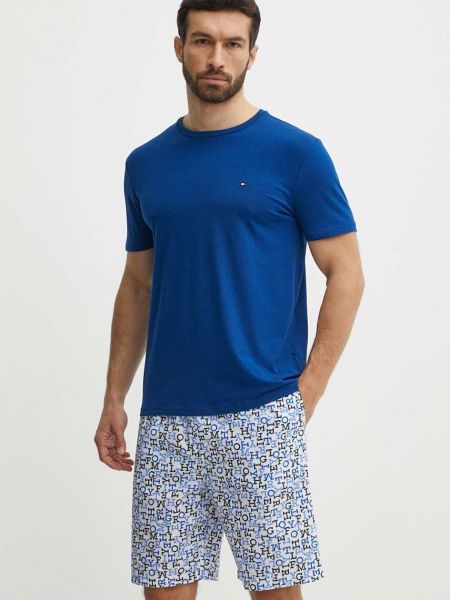Piżama Tommy Hilfiger niebieska