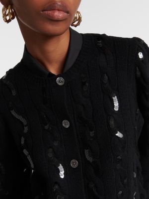 Kašmírový vlnený kardigán Polo Ralph Lauren čierna