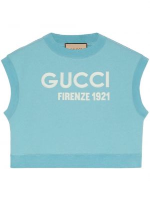 Ärmelloser sweatshirt mit stickerei Gucci