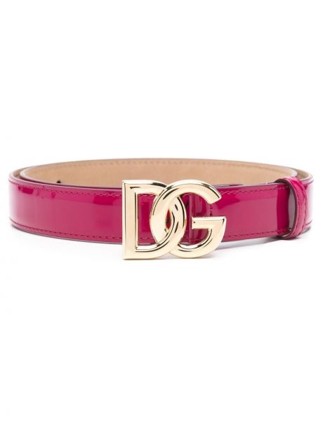 Cintura di pelle Dolce & Gabbana rosa