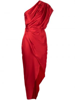 Sukienka asymetryczna Michelle Mason, czerwony