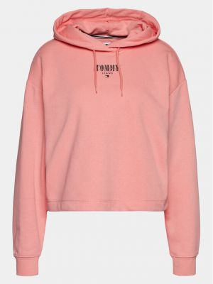 Relaxed анцуг Tommy Jeans розово