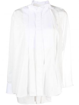 Camicia pieghettata Sacai bianco