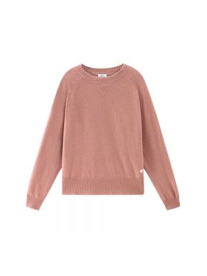 Sweter Woolrich różowy
