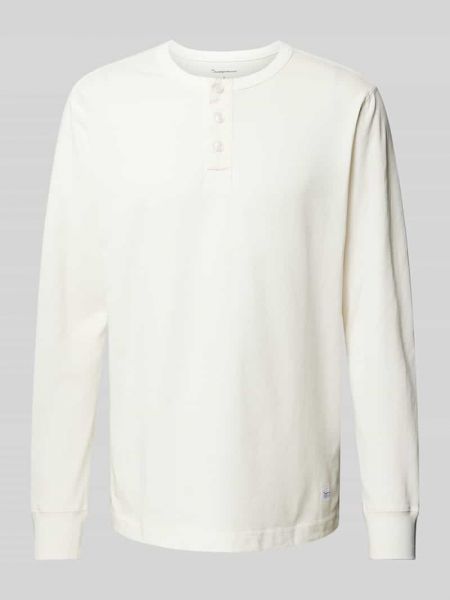 Koszulka z długim rękawem Knowledge Cotton Apparel biała