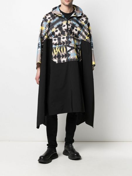 Manteau à capuche à imprimé Marcelo Burlon County Of Milan noir