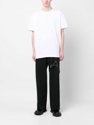 T-shirt aus baumwoll mit rundem ausschnitt Alexander Mcqueen weiß