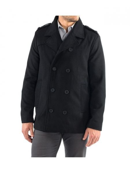 Двубортное пальто Alpine Swiss черное