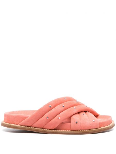 Cipele od brušene kože Fabiana Filippi ružičasta