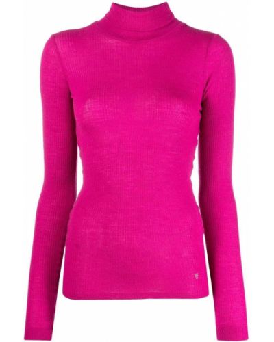 Jersey de cuello vuelto de tela jersey Forte Forte rosa