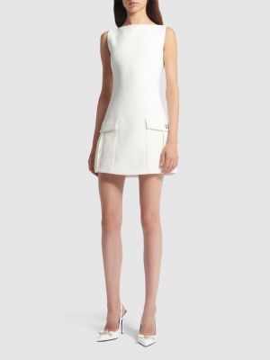 Krepp viszkóz mini ruha Versace fehér