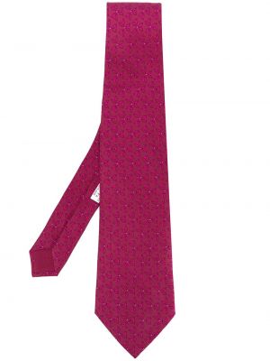 Krawat Hermès Pre-owned, różowy