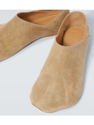 Loafers in pelle scamosciata Jw Anderson beige