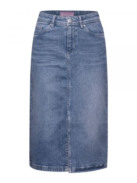 Streetwear džínsová sukňa Street One modrá