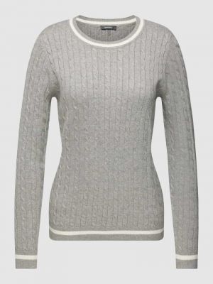 Dzianinowy sweter Montego srebrny