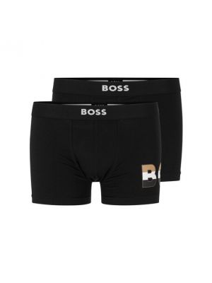 Boxers de algodón Boss negro