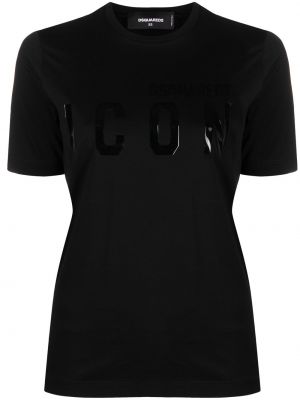 Camiseta reflectante Dsquared2 negro