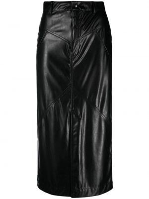Δερμάτινη φούστα Marant Etoile μαύρο