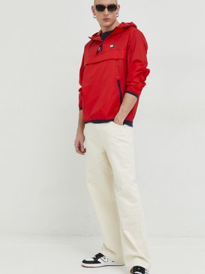 Nylonowe jeansy Tommy Hilfiger czerwone