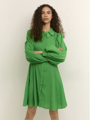 Priliehavé košeľové šaty Karen By Simonsen zelená