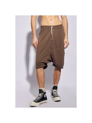 Pantalones cortos con bolsillos Rick Owens marrón