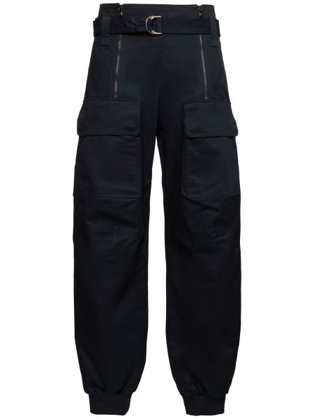 Pantalon cargo en coton Ferrari bleu