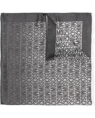 Echarpe à imprimé Moschino gris