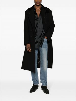 Płaszcz wełniany Tom Ford czarny