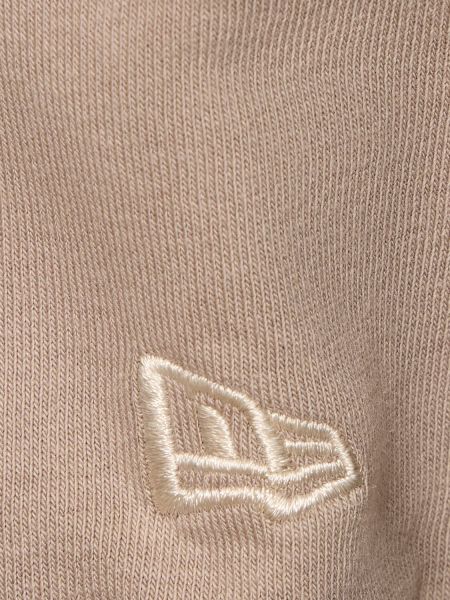 Oversize hoodie New Era beige