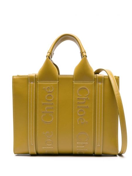 Кожени шопинг чанта Chloé