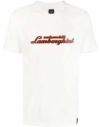 T-shirt Automobili Lamborghini hvid