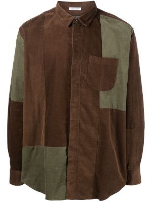 Bomull skjorte Engineered Garments brun