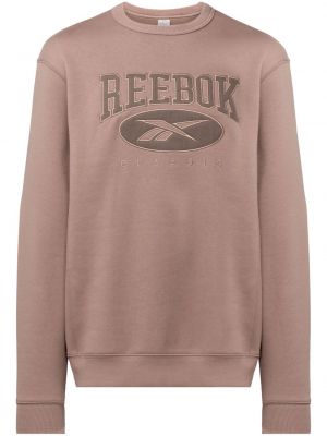 Sweatshirt mit stickerei mit rundem ausschnitt Reebok braun