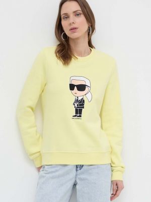 Жовтий светр з аплікацією Karl Lagerfeld