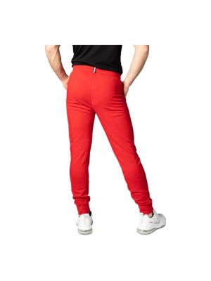 Pantalones de chándal con cordones con bolsillos Tommy Jeans rojo